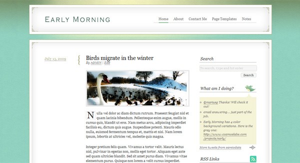 early-morning Early Morning - A refreshing child theme for Thematic