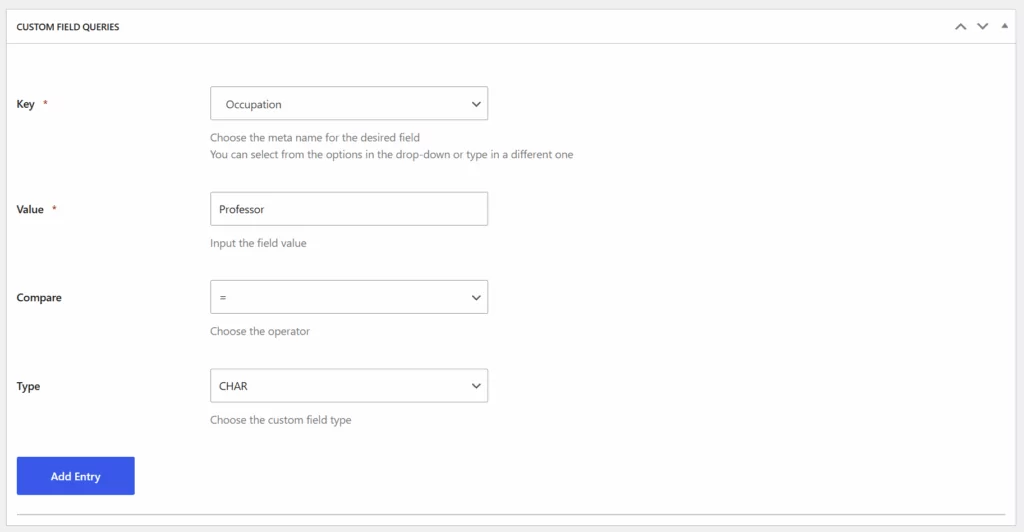 Custom field queries, example 1