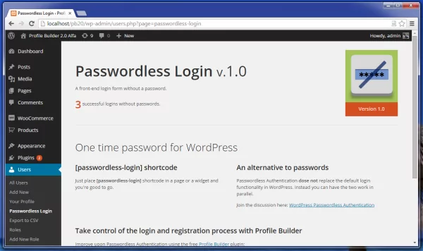 passwordless login