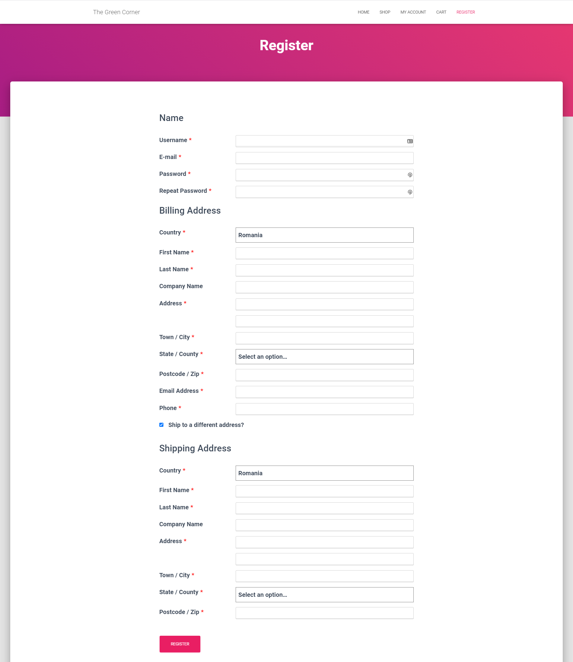 Front-end Register WooCommerce Customer Fields