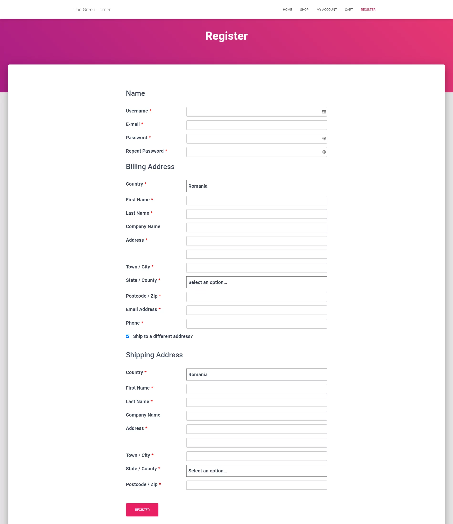 Front-end Register WooCommerce Customer Fields