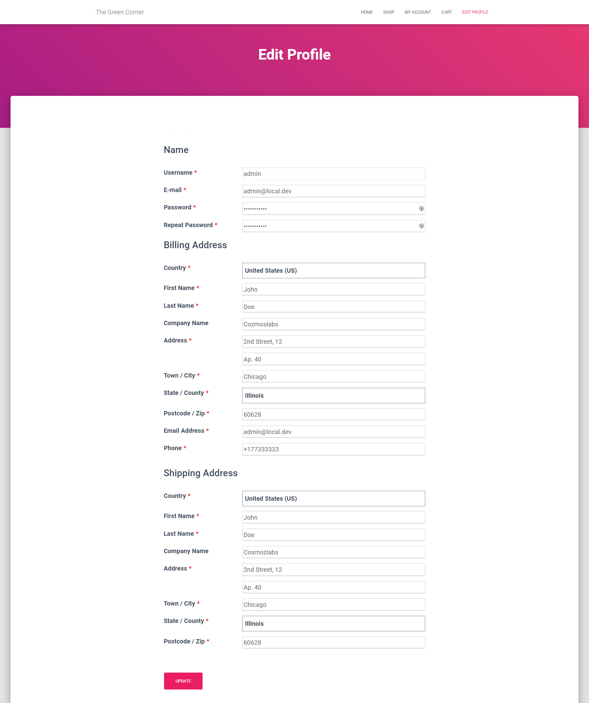 Customize WooCommerce My account page