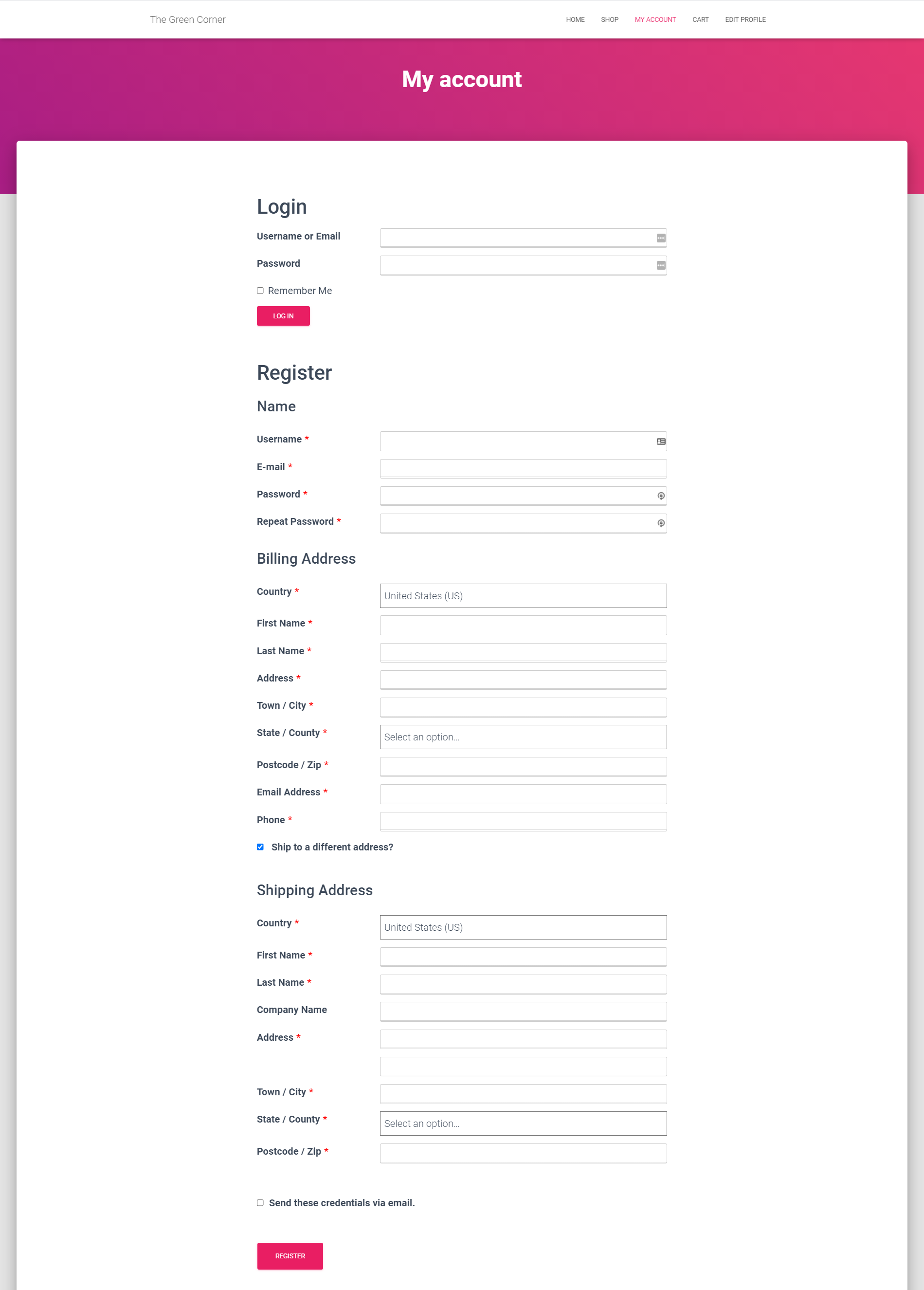 How to customize the WooCommerce My Account page for registration