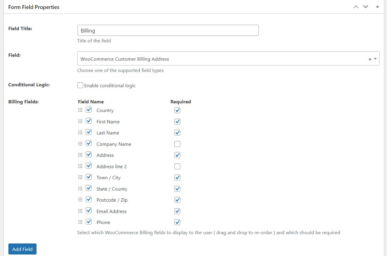 Add custom fields to WooCommerce my account page