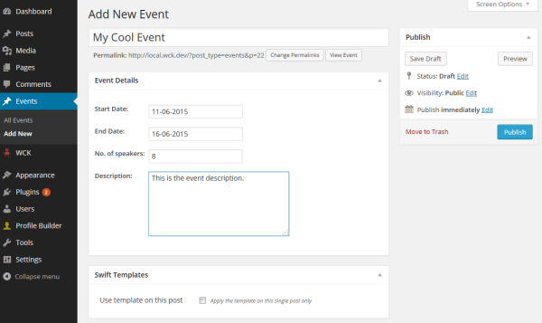 NEW Single Metabox design eliminates the redundant "Add Entry" button.