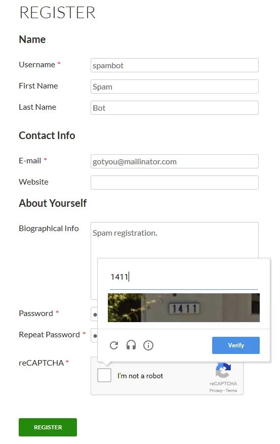 reCaptcha-verification-registration