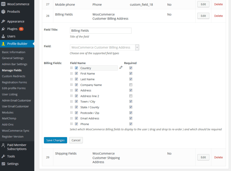 Add custom fields to WooCommerce my account page