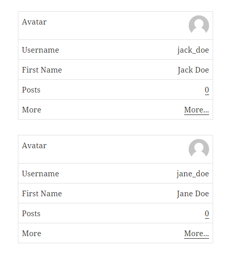 User Listing Table made Responsive with CSS - Cozmoslabs
