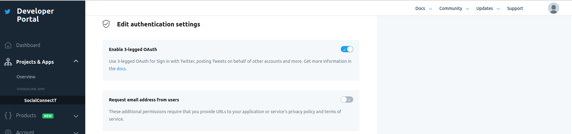 How to create a Twitter App for Social Connect - Cozmoslabs
