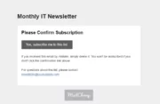 Profile Builder - MailChimp - Confirm Email Template