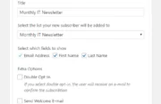 Profile Builder - MailChimp - Widget