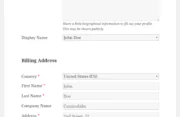 Profile Builder Pro - WooCommerce Sync - Edit Profile Form