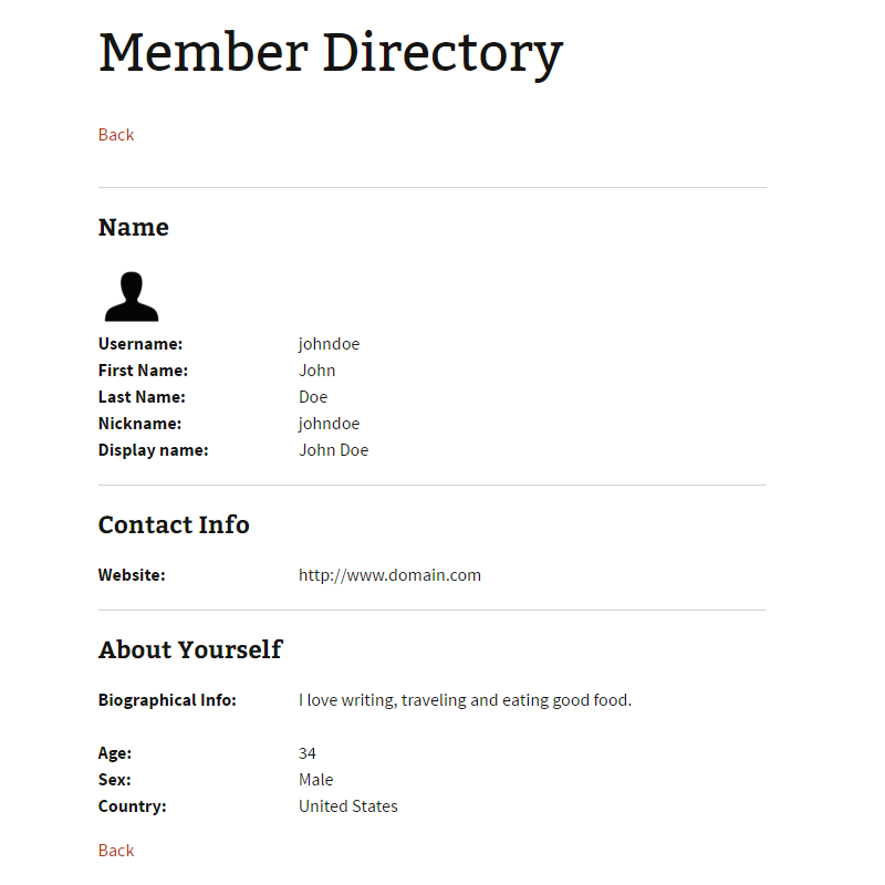 user listing cozmoslabs