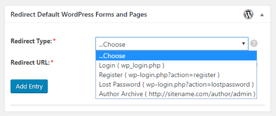 Profile Builder Pro - Custom Redirects - Redirect Default WordPress Forms and Pages