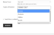 Profile Builder Pro - Select2 - Registration Form Select2 (Multiple)