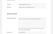 Profile Builder - MailChimp - Registration Form