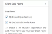 Profile Builder Pro - Multi-Step Forms - Enable on