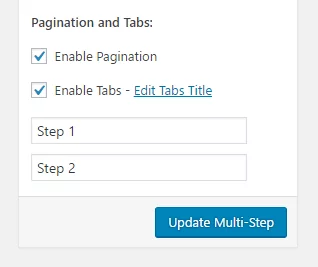 Profile Builder Pro - Multi-Step Forms - Pagination and Tabs