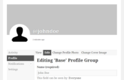 Profile Builder Pro - BuddyPress - Default BuddyPress Edit Profile Form