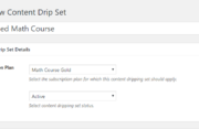Paid Member Subscriptions Pro - Content Dripping - Content Drip Set Details