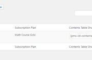 Paid Member Subscriptions Pro - Content Dripping - Content Table Shortcode