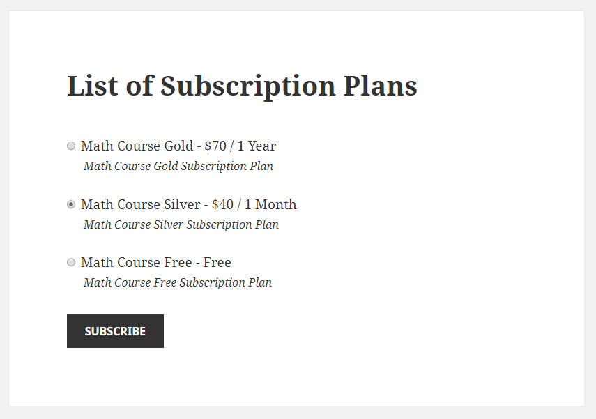 Paid Member Subscriptions Pro - Multiple Subscriptions Per User - Purchase another Subscription Plan
