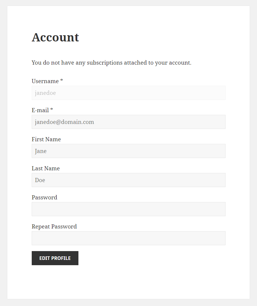 Multiple Subscriptions Per User