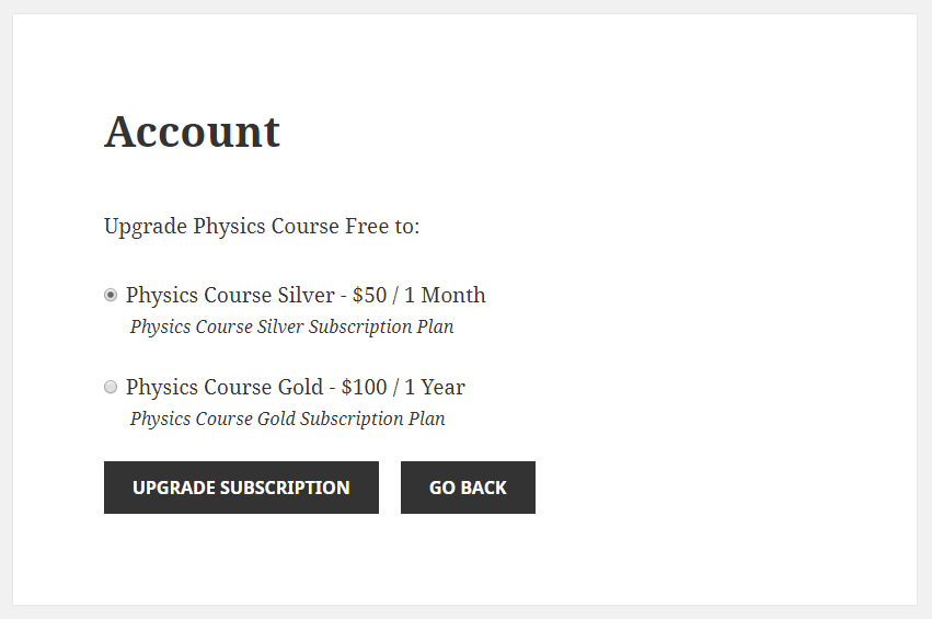 Multiple Subscriptions Per User