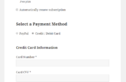 Paid Member Subscriptions Pro - PayPal Pro and PayPal Express Checkout - Registration Form