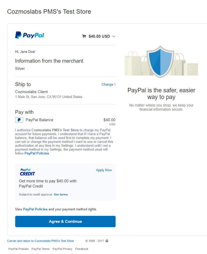 Paid Member Subscriptions Pro - PayPal Pro and PayPal Express Checkout - Registration PayPal Express Checkout Recurring Confirm Payment