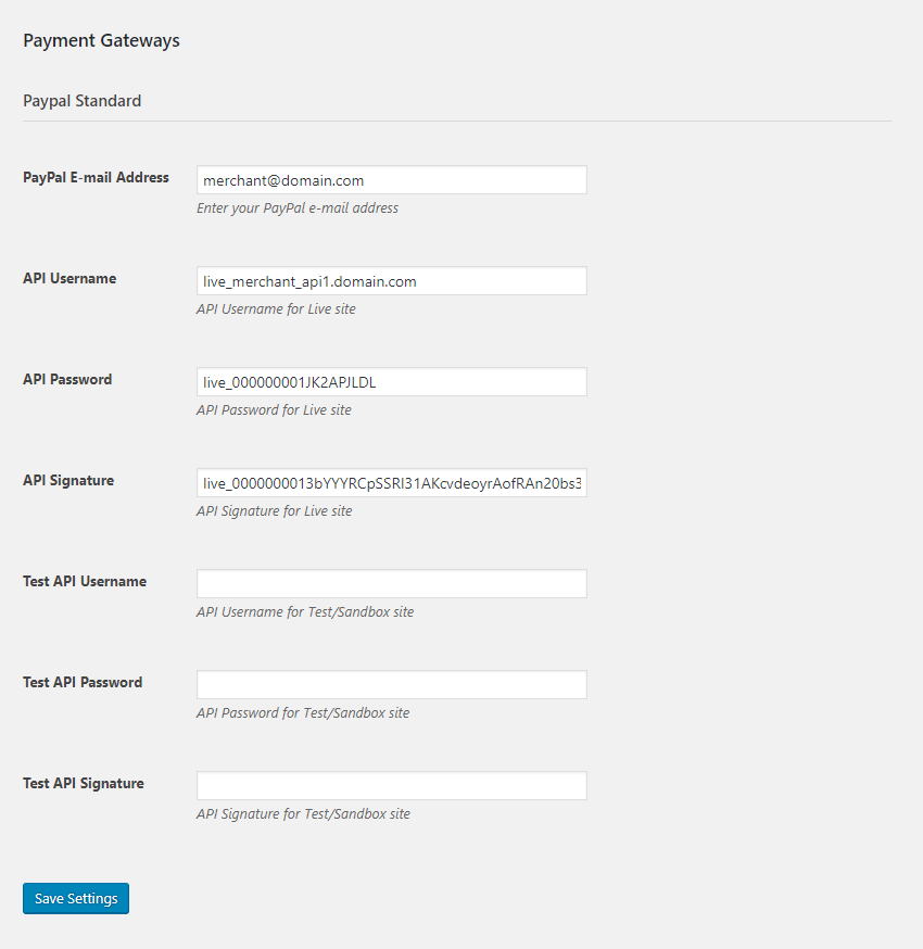 Paid Member Subscriptions Pro - Recurring Payments for PayPal Standard - Live API Credentials