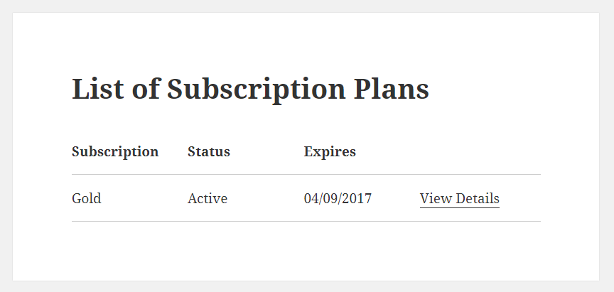 Paid Member Subscriptions Pro - Discount Codes - List of Subscription Plan Form