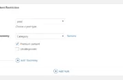 Paid Member Subscriptions Pro - Global Content Restriction - Restrict Post based on Taxonomy Term