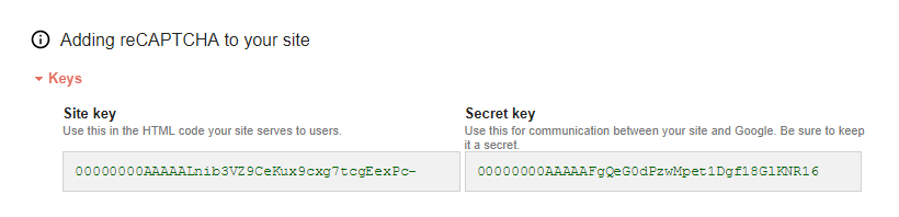 Paid Member Subscriptions - reCAPTCHA - Google reCAPTCHA Site Key Secret Key