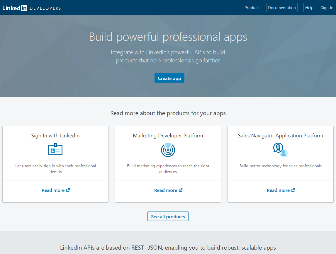 LinkedIn Login Setup - RVsitebuilder