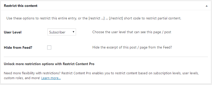 Restrict Content - Content Restriction