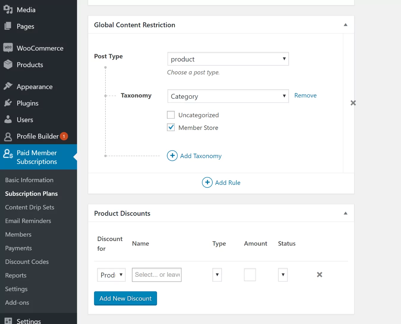 WooCommerce members area