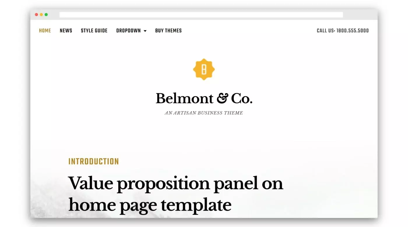 Belmont WordPress membership theme