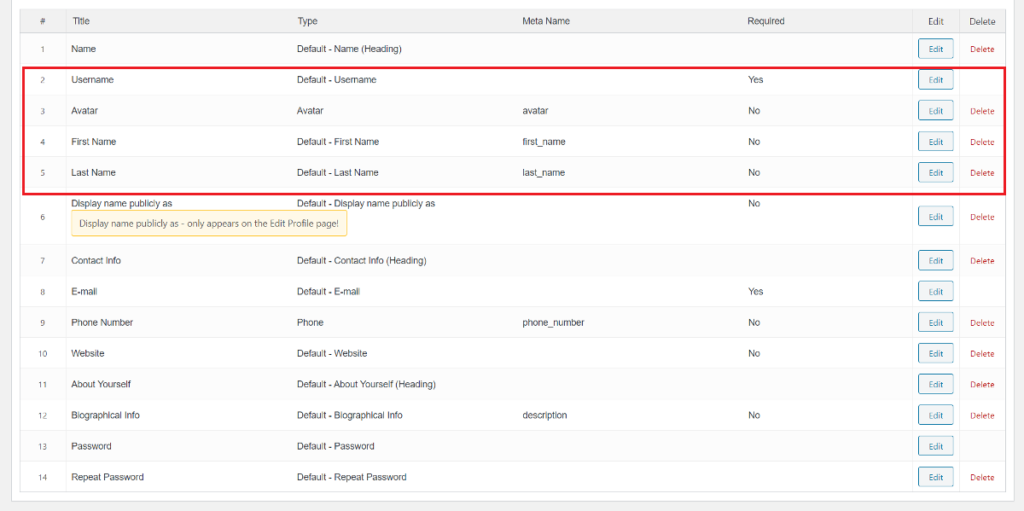 Rearranging custom WordPress registration form fields
