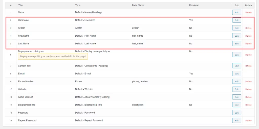 Rearranging custom WordPress registration form fields