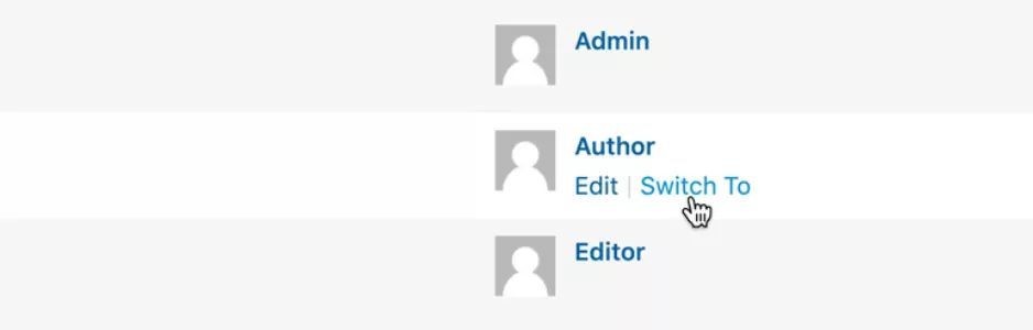 WordPress plugin - Author Switching