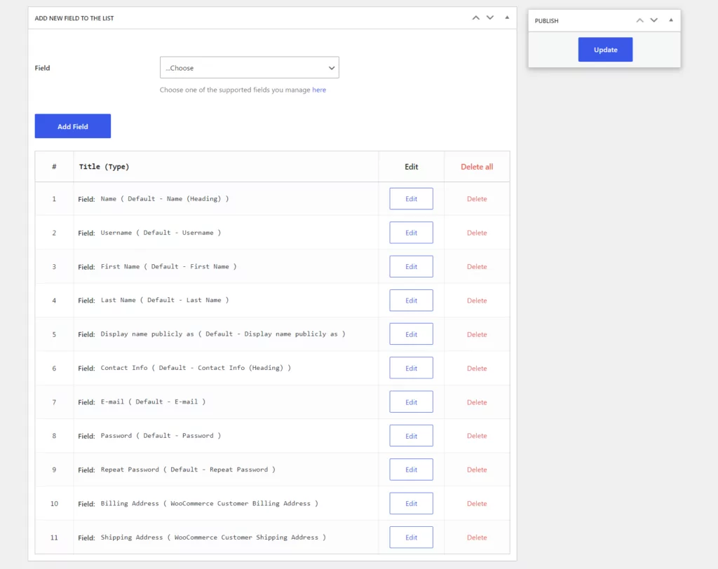 creating edit profile form - step 2