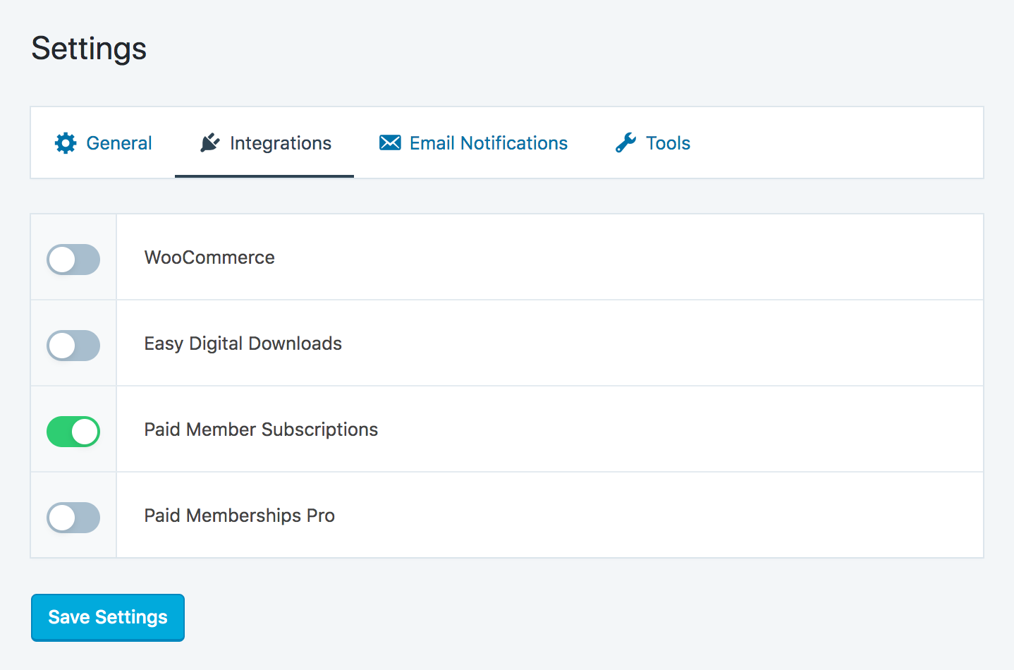 Paid Member Subscription - SliceWP enable integration