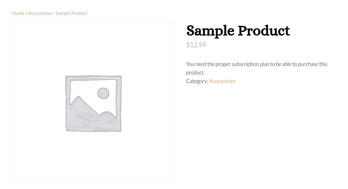 restrict product purchasing front end