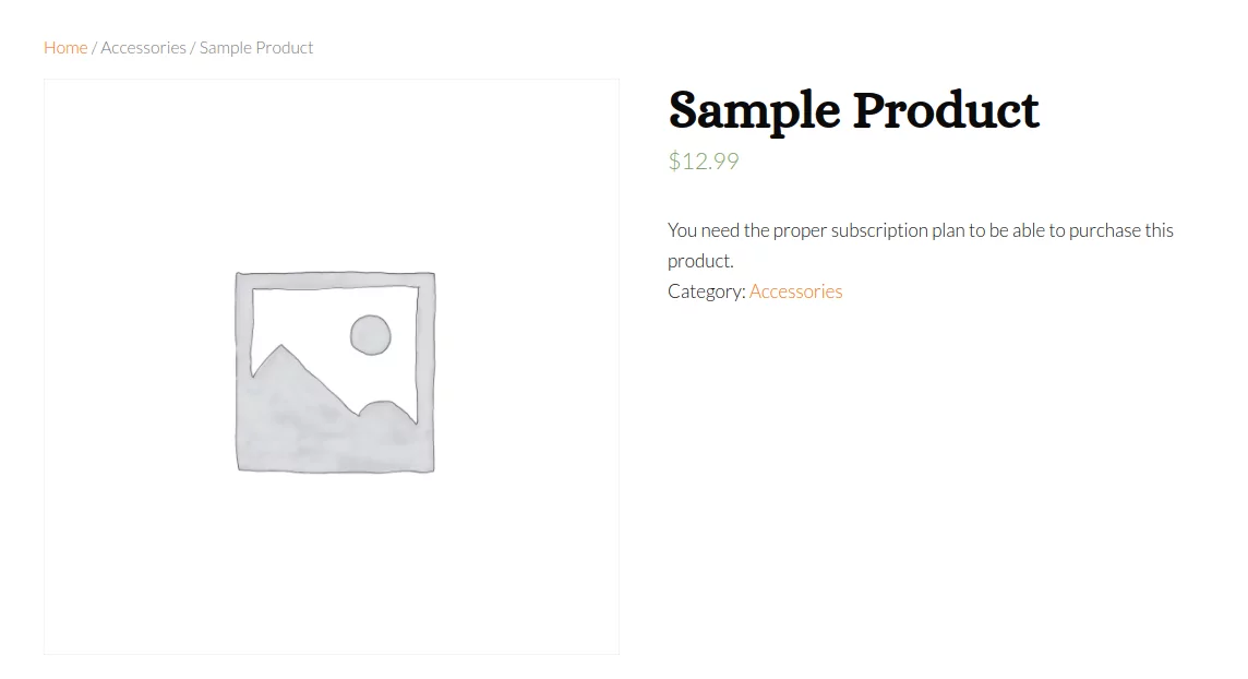 restrict product purchasing front end