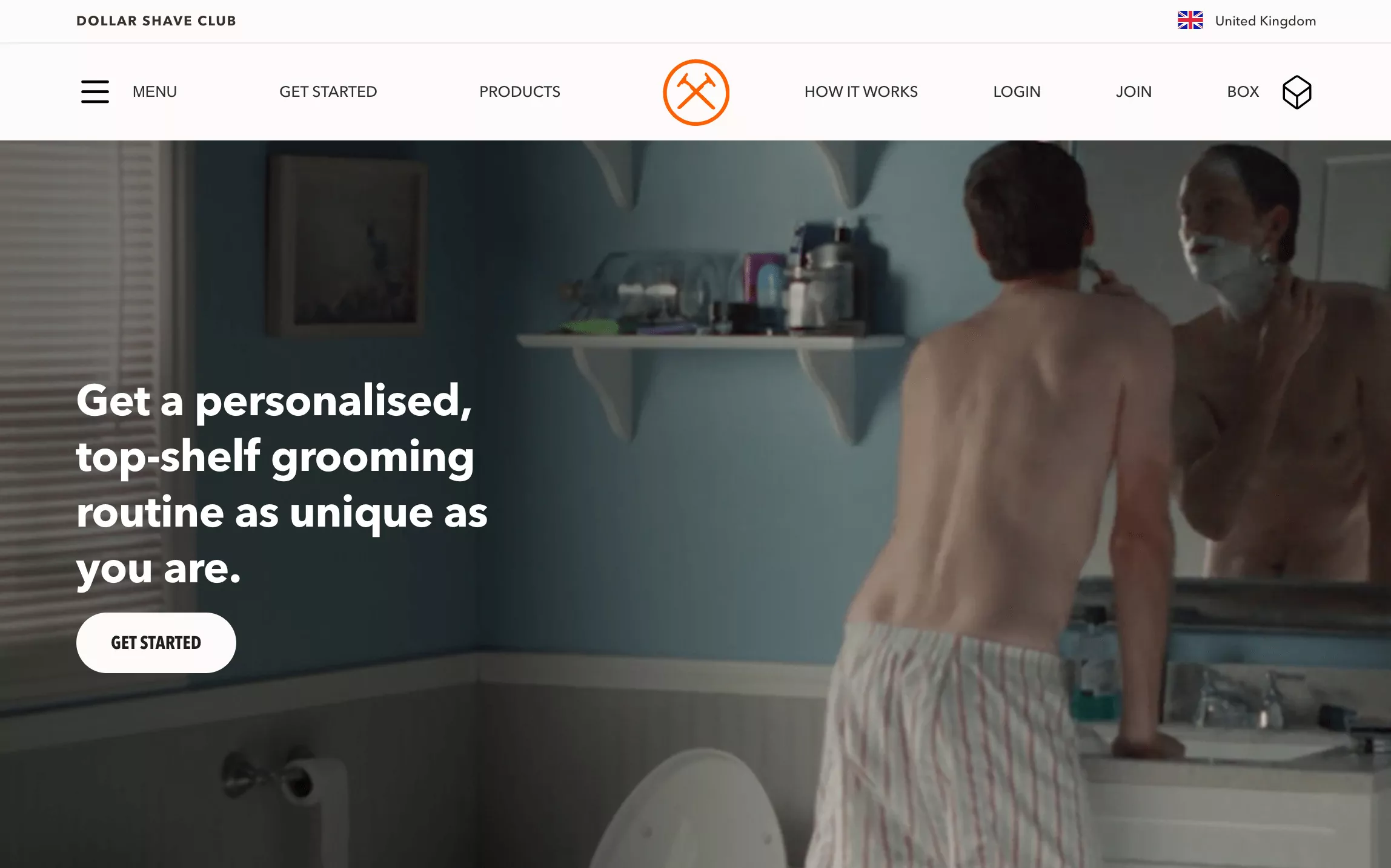 Dollar shave club is a good example of a subscription website