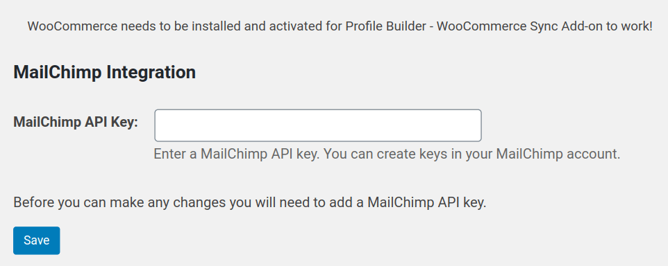 mailchimp api key