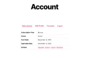 Manage Subscription Plans in Member Account
