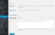 WooCommerce Integration Settings Paid Member Subscriptions