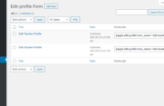 Edit Profile Forms WordPress User Profile Plugin